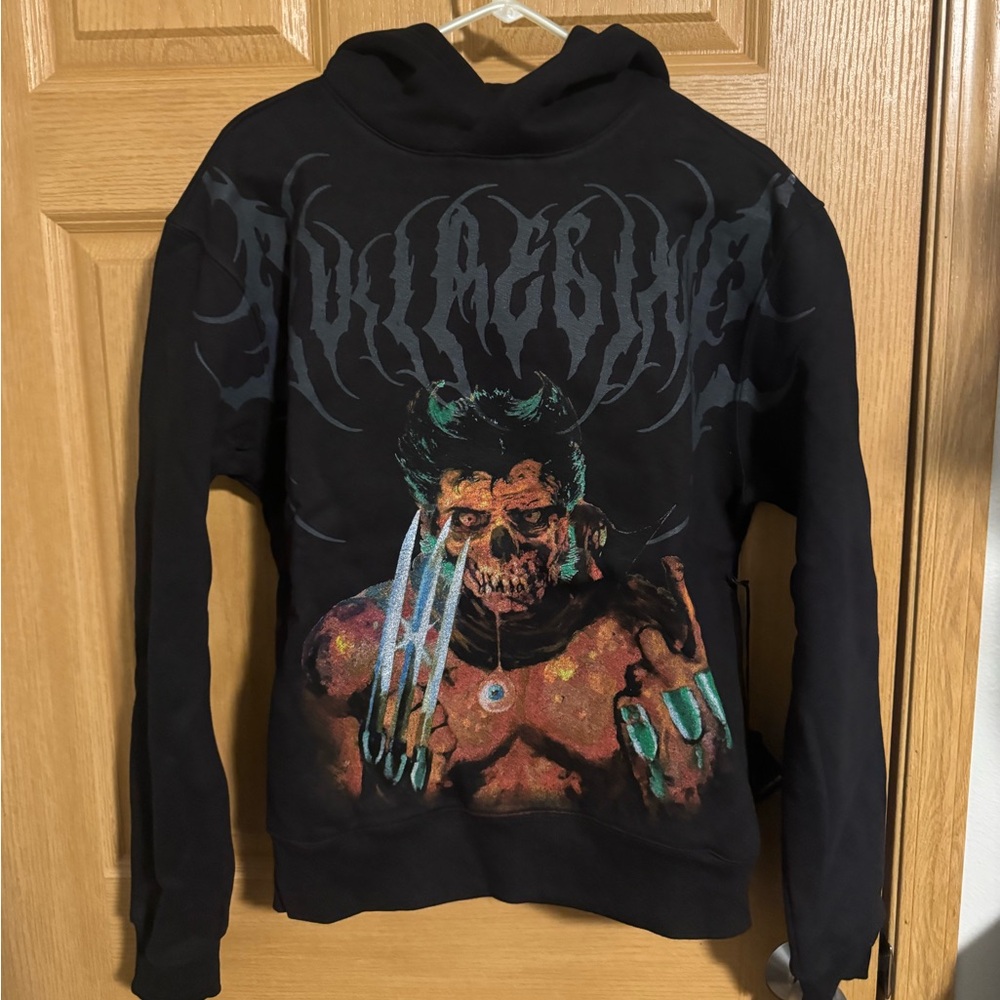 Black Graphic Hoodie